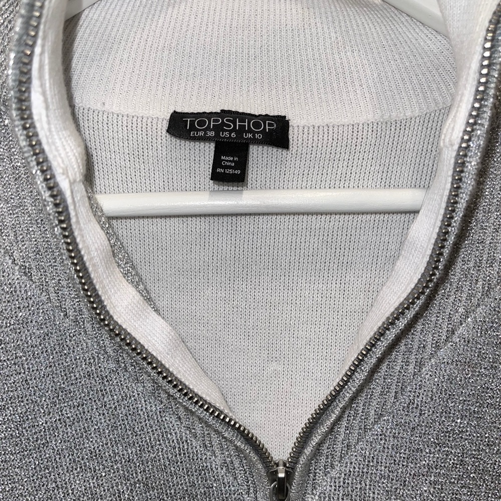 Topshop Silver top - Picture 2 of 3